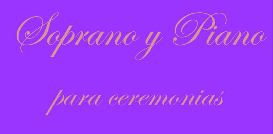 Soprano y piano para ceremonias